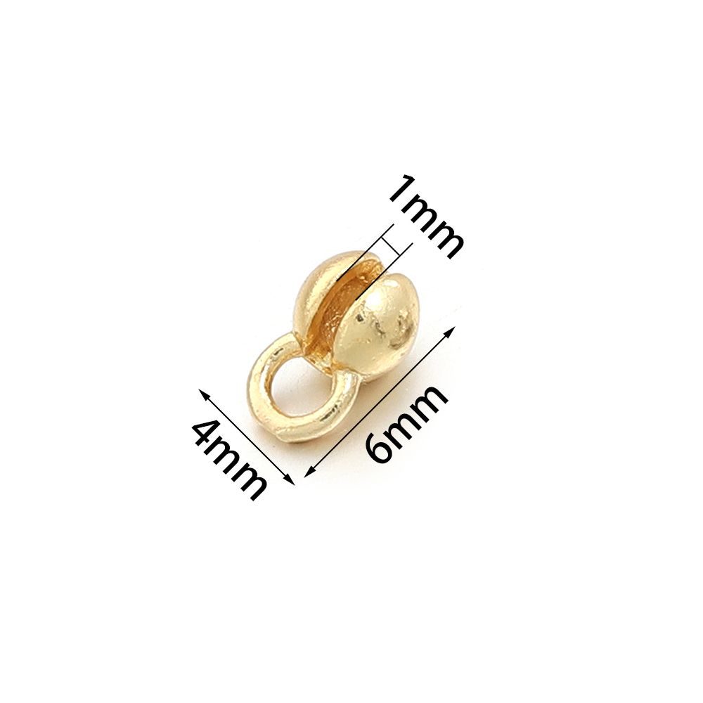 10pcs 18K Gold Plated Crimp Be - Gold Plated Jewelry 评论和价格