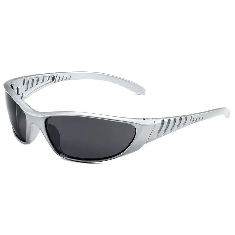 New Unisex Y2K Silver Sunglass - Sunglasses Uv400 评论和价格