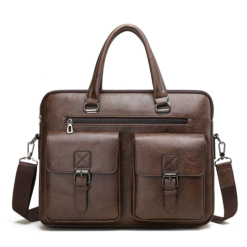 Luxury Brand Man Business Brie - Leather Briefcase 评论和价格