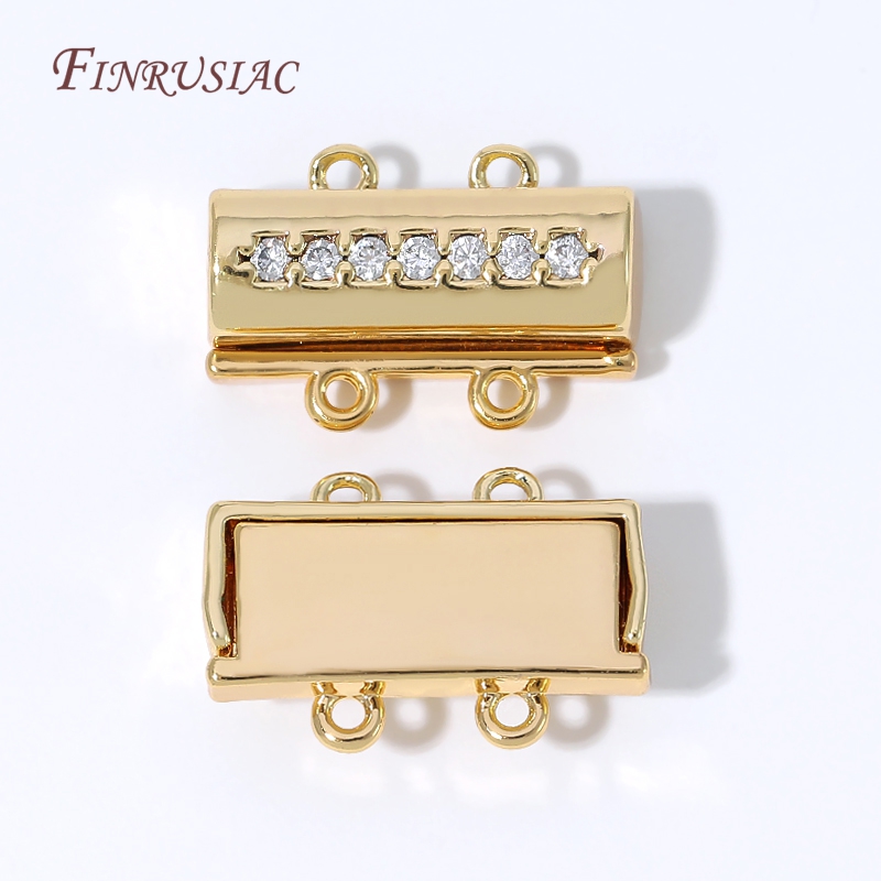 Magnetic Necklace Clasp 18K Go - Gold Plated Jewelry 评论和价格