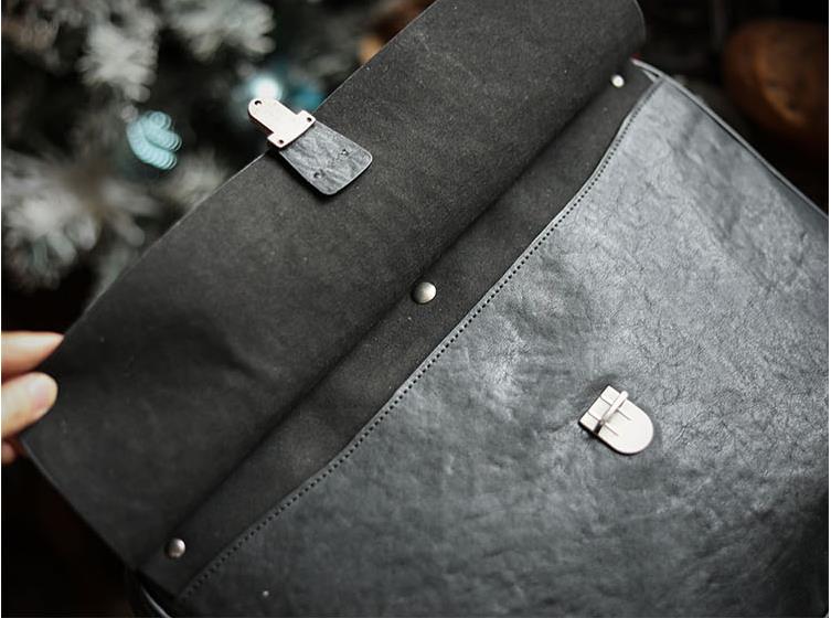 LuxurySoft Black Genuine Leath - Leather Briefcase 评论和价格