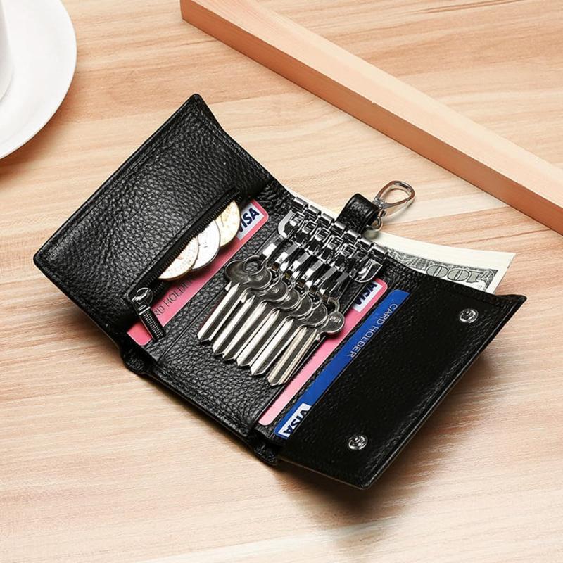 Leather Key Case, Multi-functi - Leather Wallet Men 评论和价格