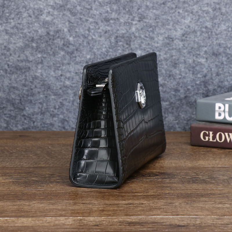Men's Genuine Leather Clutch B - Leather Wallet Men 评论和价格