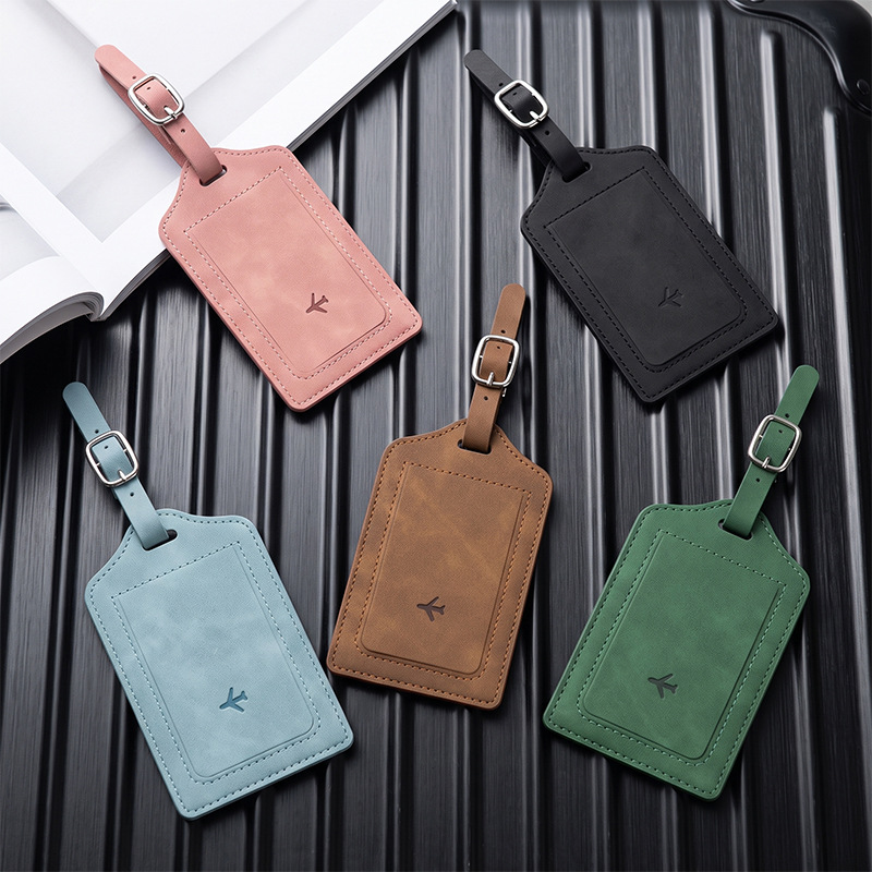 1PC PU Leather Luggage Tag Wom - Travel Luggage Set 评论和价格