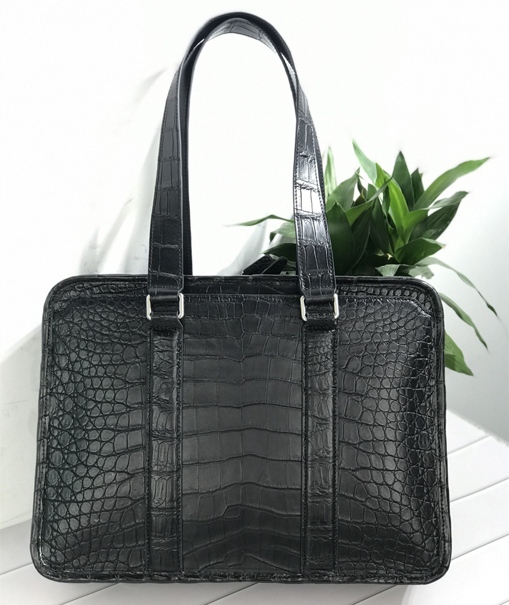 New Crocodile Leather Laptop B - Leather Briefcase 评论和价格