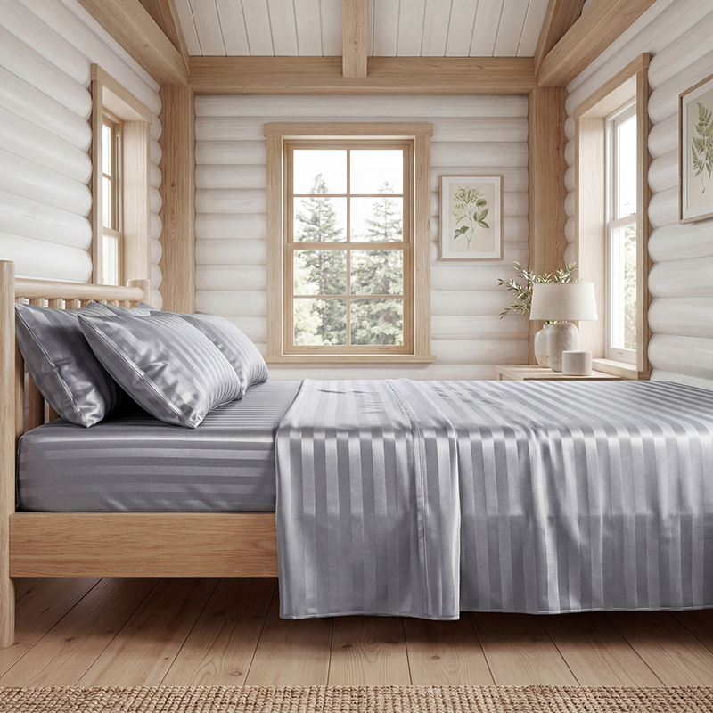 Wrinkle Resistant Striped Sati - Silk Pillowcase 评论和价格