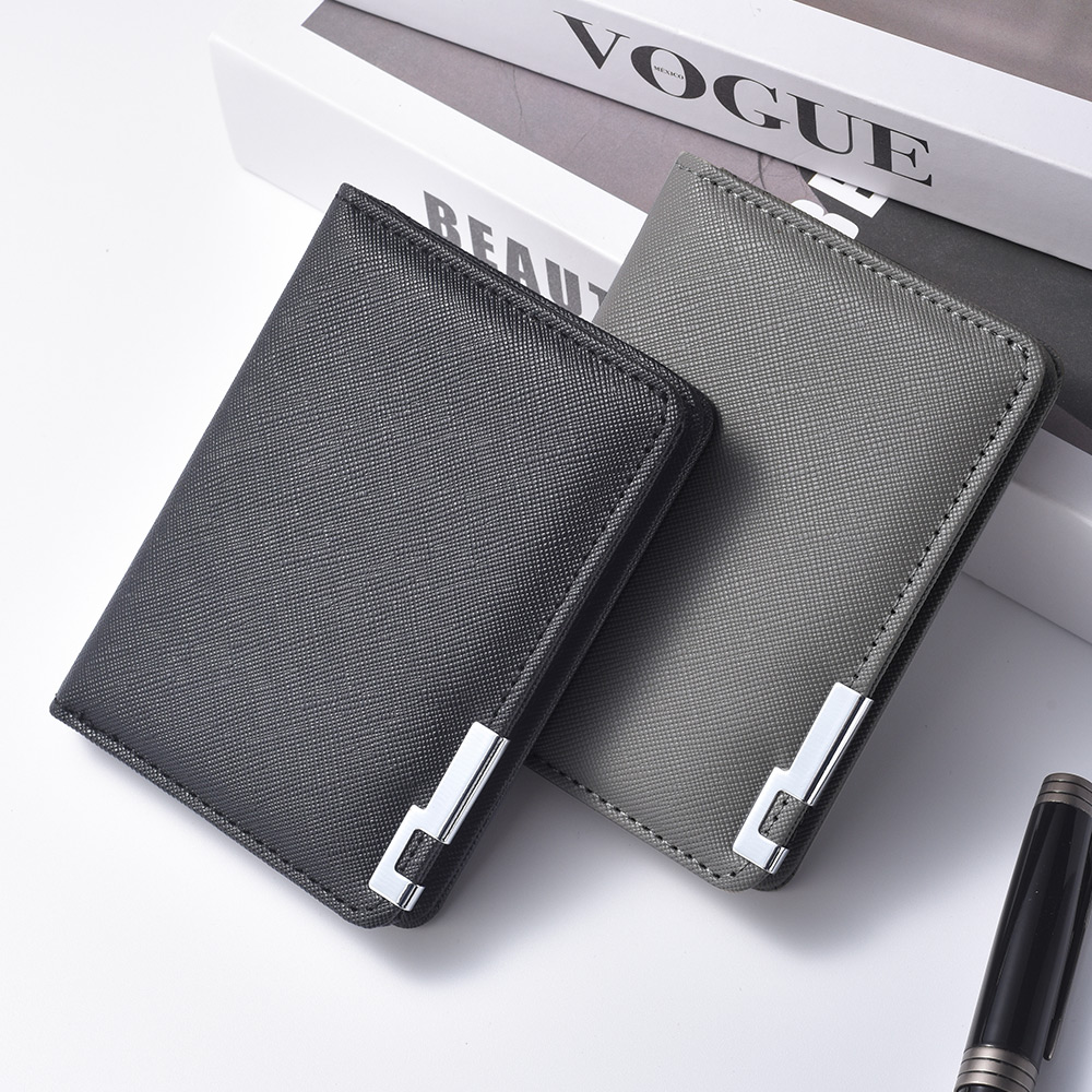 Men's Mini Ultra-Thin Vertical - Leather Wallet Men 评论和价格