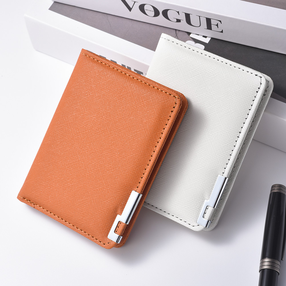 Men's Mini Ultra-Thin Vertical - Leather Wallet Men 评论和价格