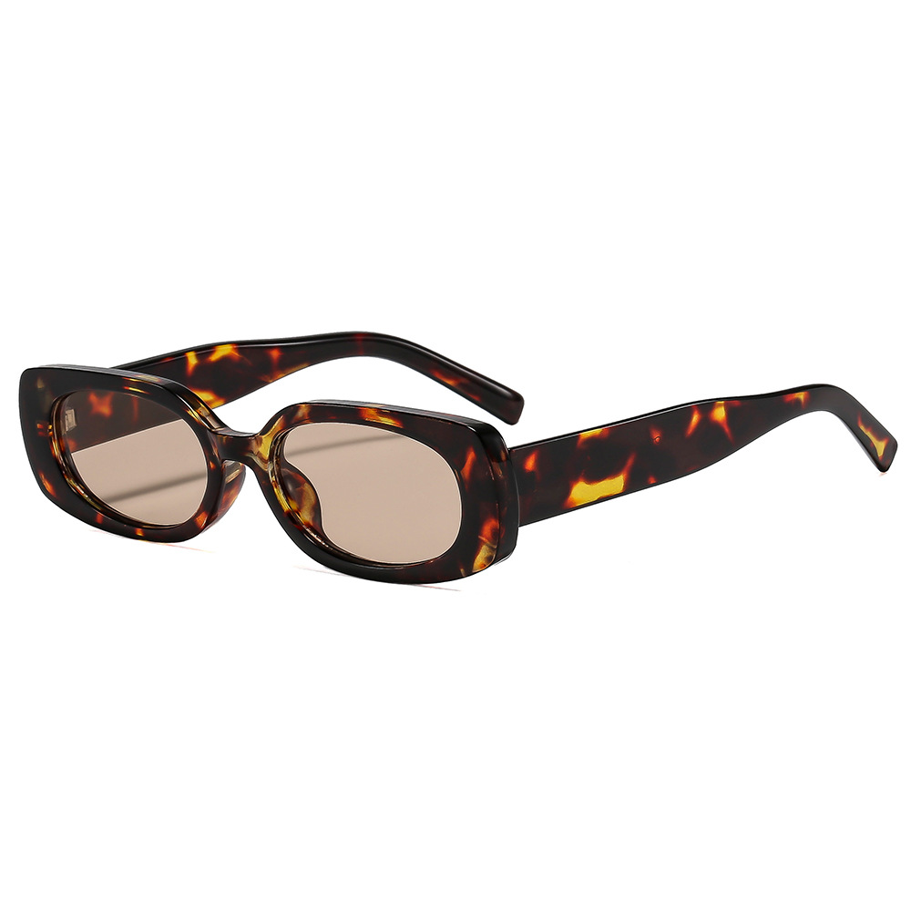 1pcs Light Luxury Rectangle Su - Sunglasses Uv400 评论和价格