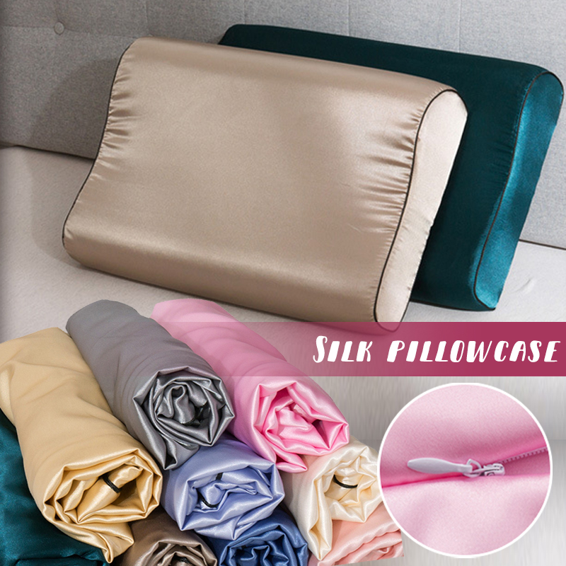Imitation Silk Satin Latex Pil - Silk Pillowcase 评论和价格