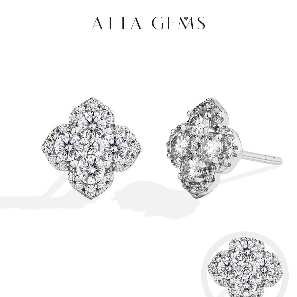 Attagems Full Moissanite Diamo - Gold Plated Jewelry 评论和价格